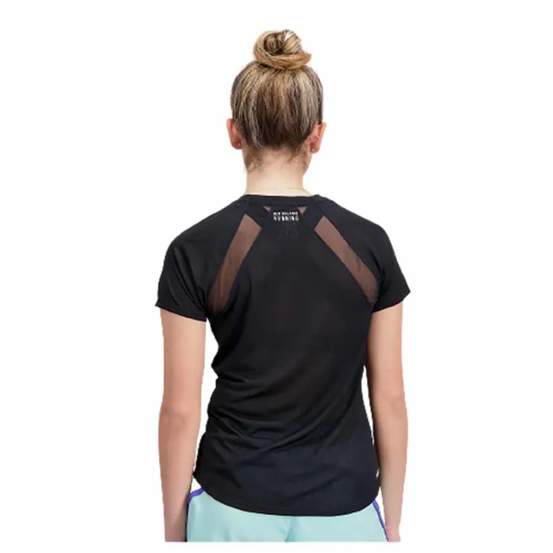 New Balance Women's Impact Run Short Sleeve Black-6